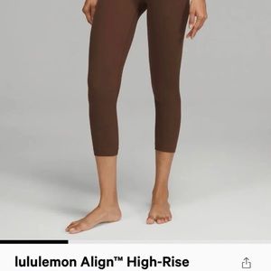lululemon java align leggings size 4 *NWT*